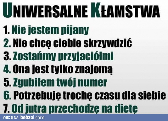 Uniwersalne kłamstwa