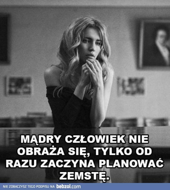 Mądrzy się nie obrażają