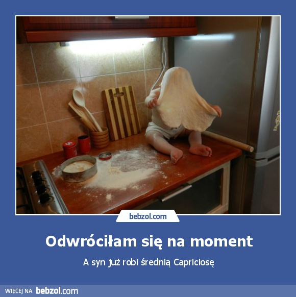 Odwróciłam się na moment