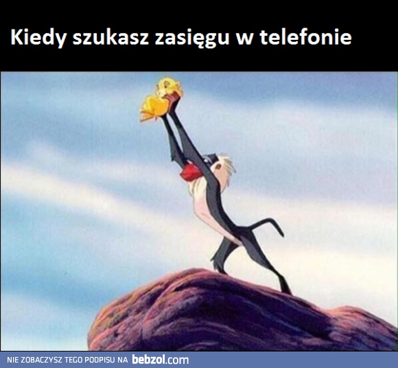 Zasięg w telefonie