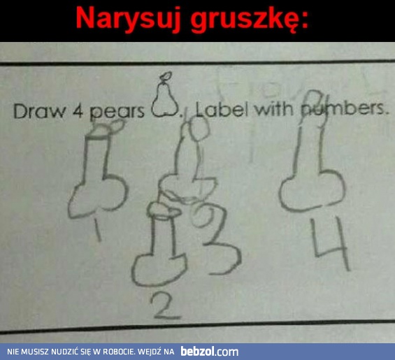 Narysuj gruszkę 