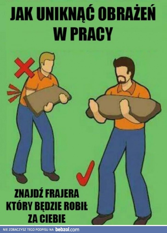 Jak uniknąć obrażeń w pracy