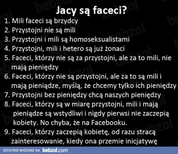 Jacy są faceci?