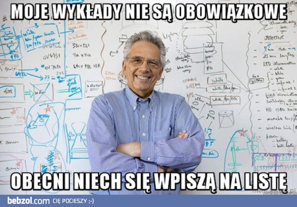 Dowcipny wykładowca