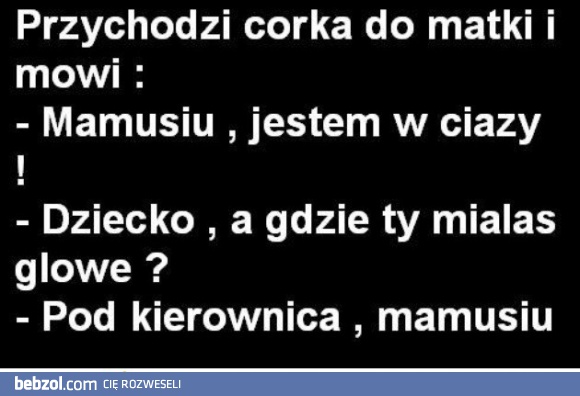 Mamo jestem w ciąży