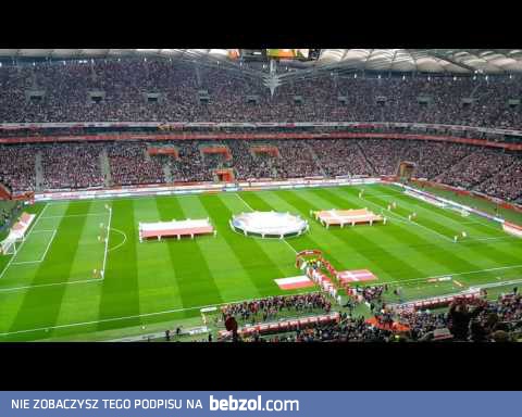 STADION NARODOWY - POLSKA - DANIA - 08-10.2016 - Hymnu POLSKI