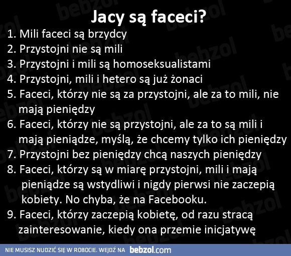 Jacy są faceci