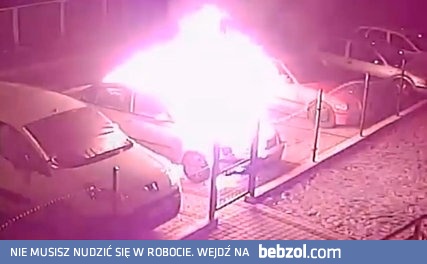 Podpalenie samochodu - Sylwester 2016, Mirsk