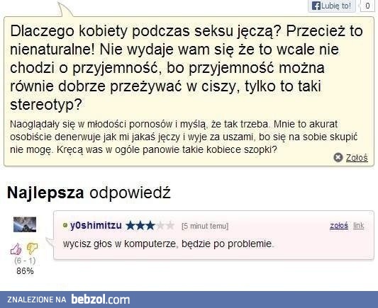 Dlaczego kobiety jęczą