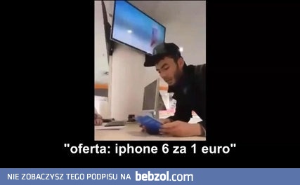Imigrant chce kupić iPhona 6 za 1€