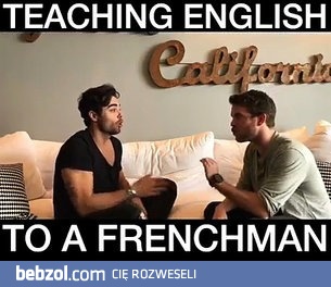Uczenie francuza mówienia po angielsku