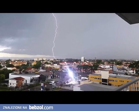 Bliskie uderzenie pioruna