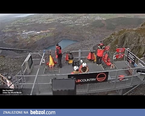 Niesamowity zjazd na linie