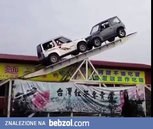 Huśtawka dla samochodów w Tajwanie