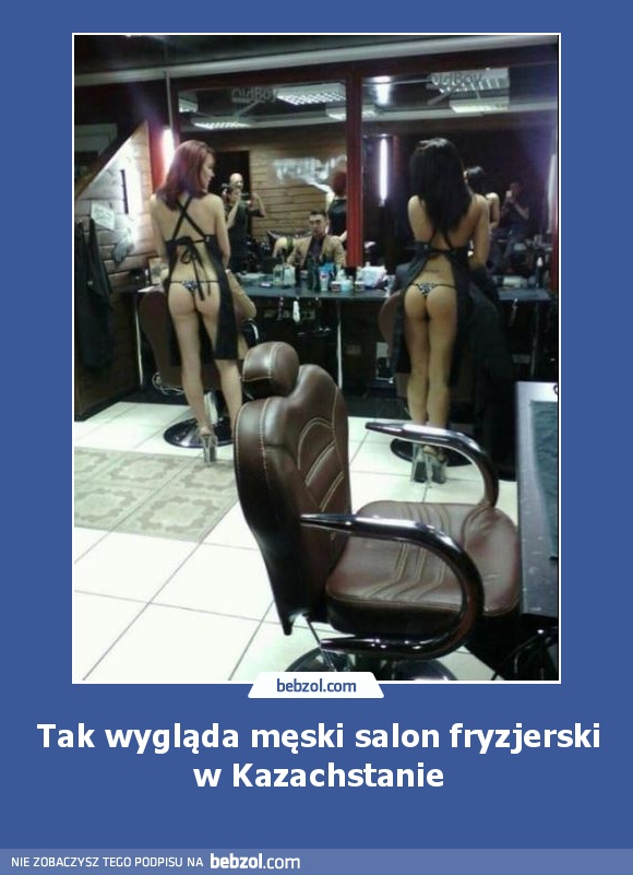 Tak wygląda męski salon fryzjerski w Kazachstanie