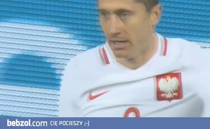 Robert Lewandowski - Gol - Czarnogóra vs Polska
