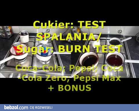 Zobacz co wypijasz pijąc Colę lub Pepsi ! Test Spalania