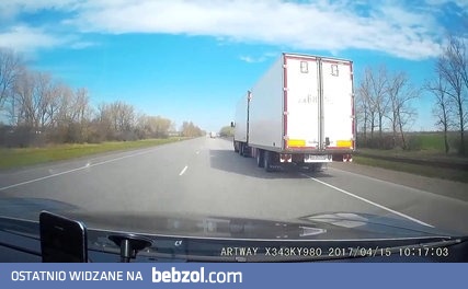 Kierowca ciężarówki zasnął za kierownicą