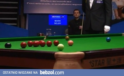 Potrójny faul w finale snookerowych mistrzostw świata