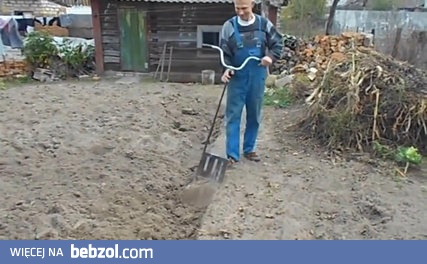 Pomysłowa łopata do przekopywania ogrodu