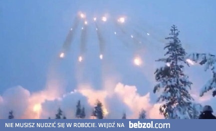 Pełna salwa fińskiej artylerii rakietowej