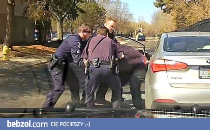 Kierowca nie chciał okazać dokumentów do kontroli. 