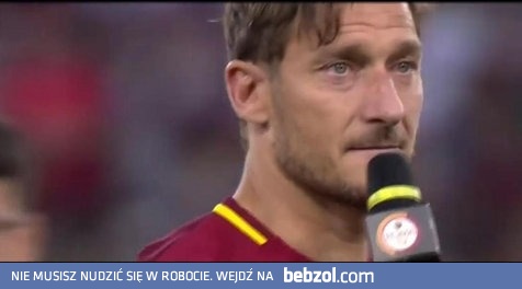 Trwające ponad 40 minut pożegnanie Francesco Tottiego
