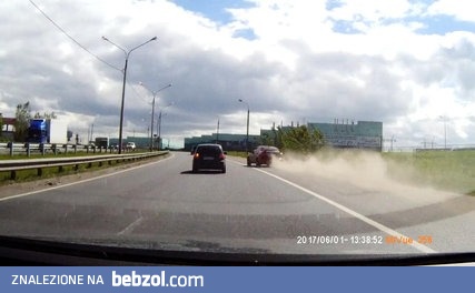 Za szybcy za wściekli - ruskie Evo kończy na latarni