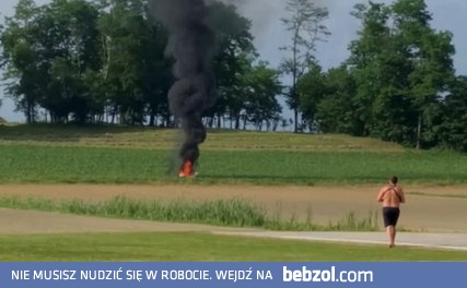 Katastrofa zdalnie sterowanego odrzutowca w skali 1:3