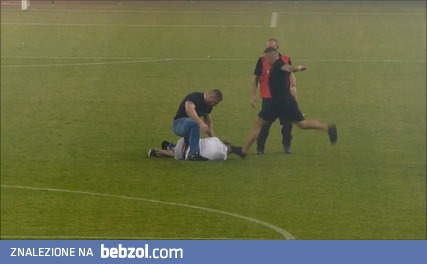 Brutalne pobicie na stadionie Legii Warszawa