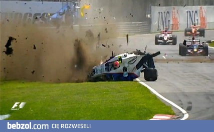 Robert Kubica wypadek na torze
