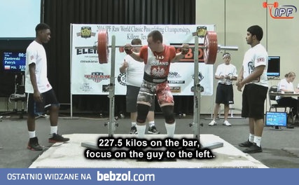 Nieodpowiednie przygotowanie do zawodów IPF Worlds