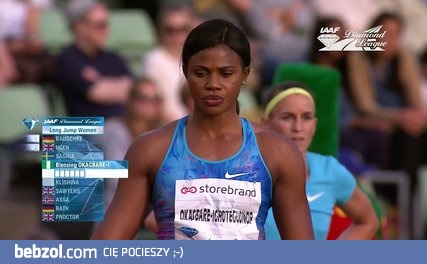 Nigeryjska skoczkini w dal gubi perukę po oddanym skoku