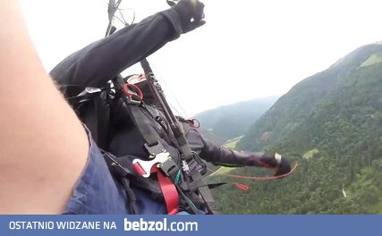 Wypadek podczas lotu paralotnią