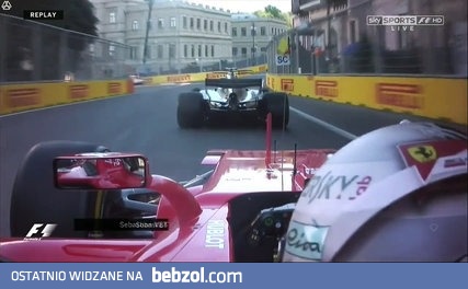 Sebastian Vettel wjeżdża w tył Hamiltona a później ze złości