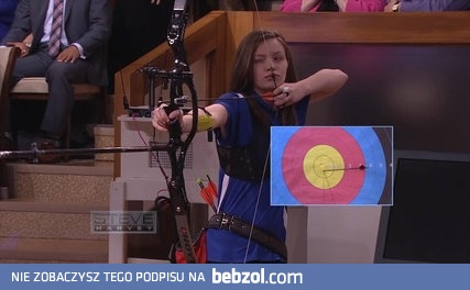 Młoda łuczniczka w TV