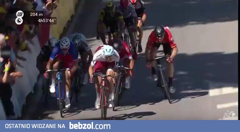 Potężna kraksa na finiszu dzisiejszego etapu Tour de France