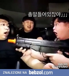 Żart z pistoletem na kulki