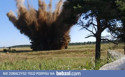 Detonacja bomby wykopanej w Białymstoku