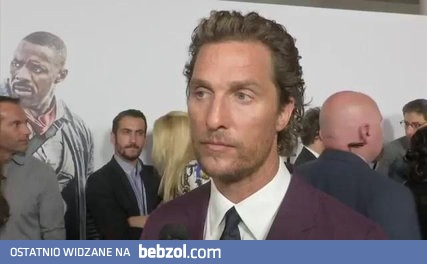 McConaughey dowiaduje się od dziennikarza o śmierci kolegi