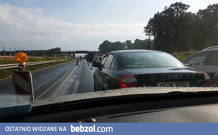 Grażyna, żona szeryfa Janusza blokuje lewy pas