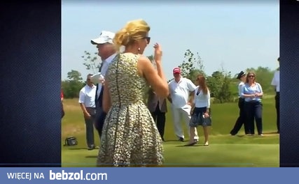 Ivanka Trump gra w golfa w szpilkach i sukience 