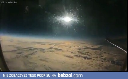 Całkowite zaćmienie słońca nagrane z pokładu samolotu