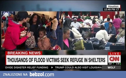 Załamana ofiara huraganu Harvey wreszcie trafia do schroniska