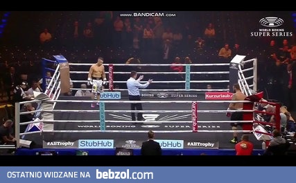 Bokser znokautowany pierwszym uderzeniem