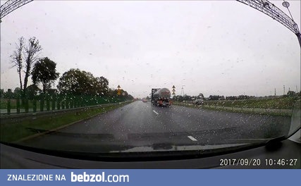 Wypadek 20 09 2017 - DK 7 Warszawa - Płońsk