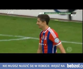 Ostatni nie strzelony karny Lewandowskiego z 17 sierpnia 2014