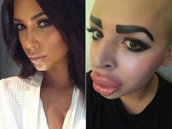 Twierdzi, że jest sobowtórem Kim Kardashian