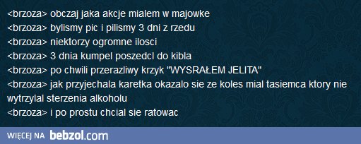 Wysrałem jelita!