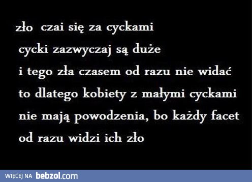 Cycki to zło